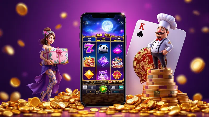 ภาพเกมสล็อตรีลสีสันสดใสของ hubjoker888